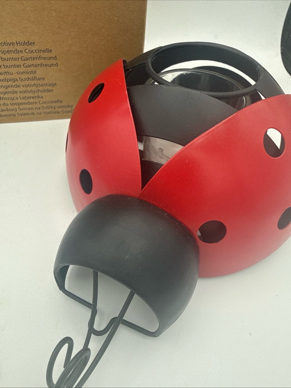 PARTYLITE Ladybug P91565 Hanging votive candle holder - Picture 3 of 9